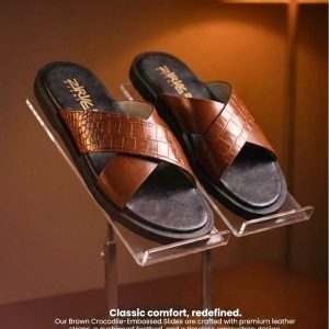 Cross-Strap Slide Sandal