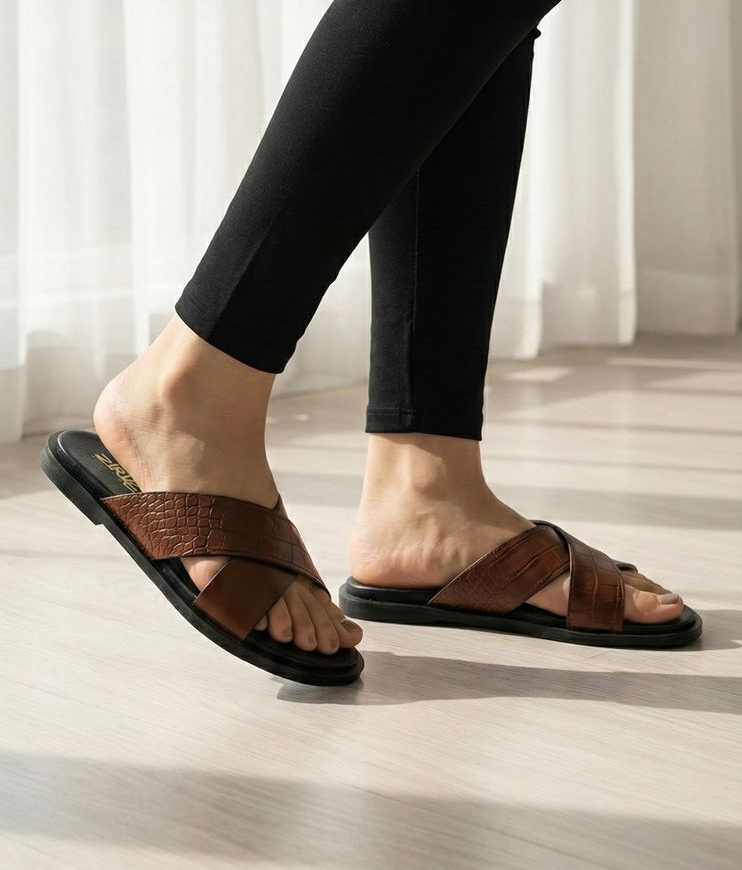 Cross-Strap Slide Sandal - Image 2